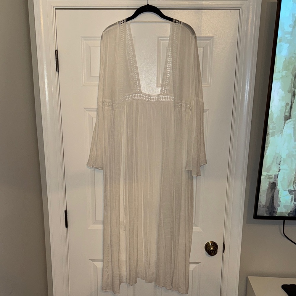Cupshe Cream Swim Coverup